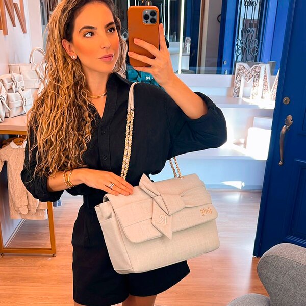 Bolsa de maternidad Kate Nós Beige - Entrega inmediata