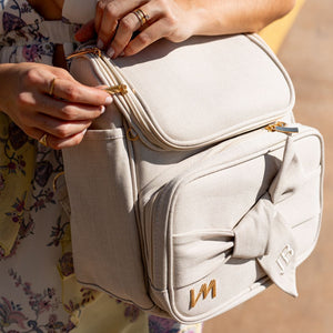 Mochila de maternidad 2 en 1 Nós Beige