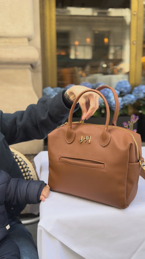 Bolsa Maternal Madison Mini Ella Caramelo - Entrega Inmediata