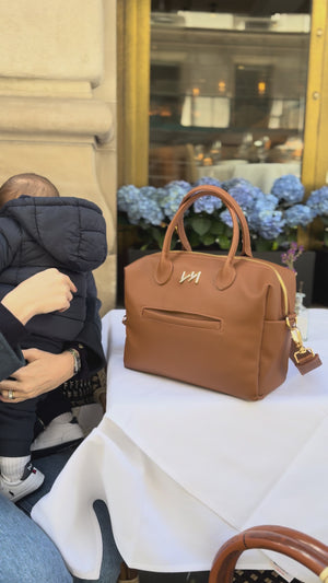 Bolsa Maternal Madison Mini Ella Caramelo - Entrega Inmediata