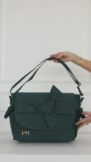 Bolso maternal Louise Nudos Verde
