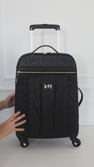Mala maternidade de Rodinhas Urban Chic Preto