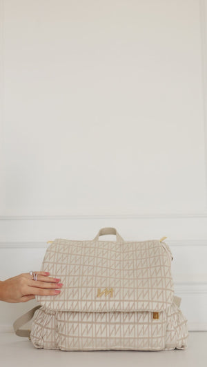 Mochila de maternidad Mummy Le Petit Beige