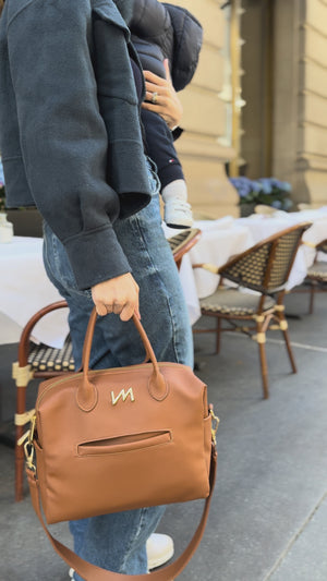 Bolsa Maternal Madison Mini Ella Caramelo - Entrega Inmediata